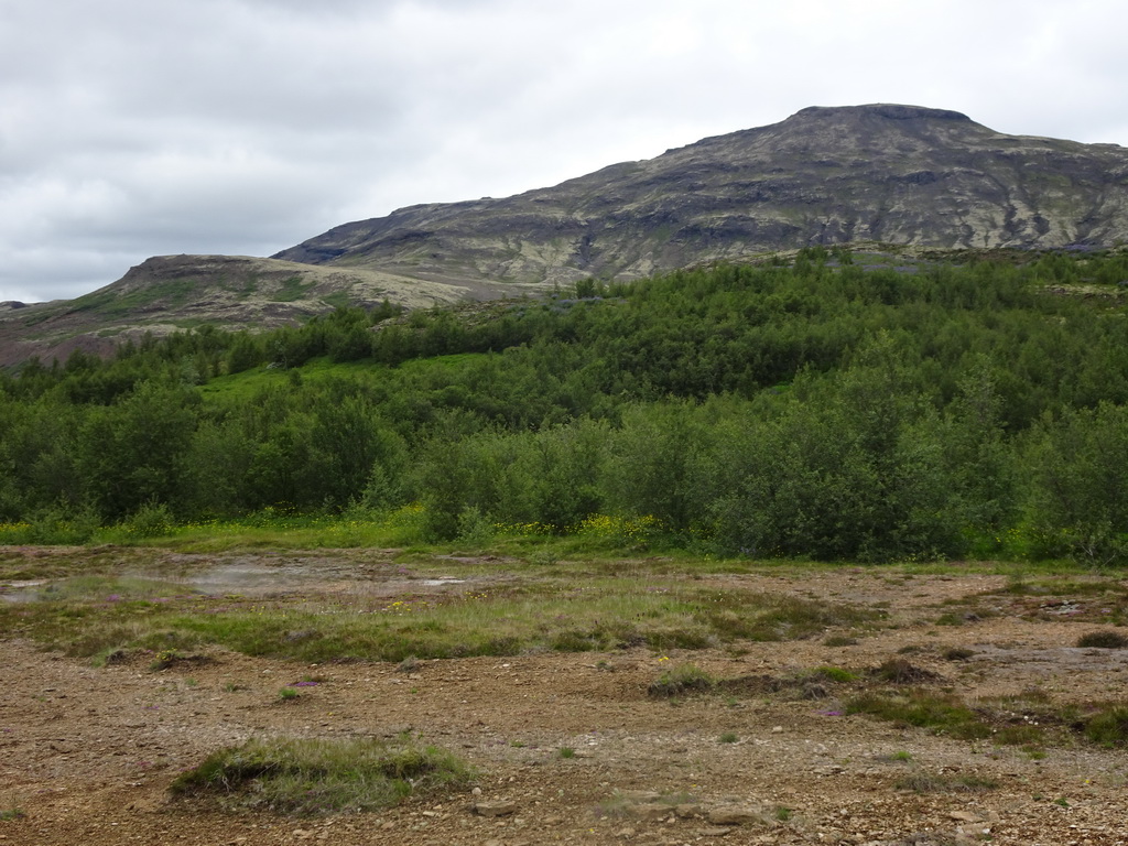 Mountains, viewed from the Geysir geothermal area