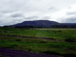 Mountains, viewed from the rental car on the Laugarvatnsvegur road to Selfoss