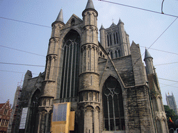 West side of the Sint-Niklaaskerk church at the Korenmarkt square