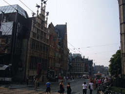 Buildings at the southwest side of the Korenmarkt square and the Sint-Michielsbrug bridge