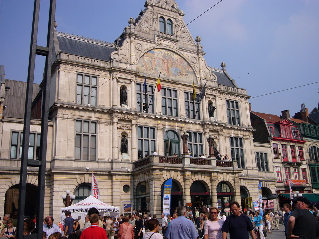 Front of the NTGent Theatre at the Sint-Baafsplein square