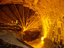 Staircase from the basement to the first floor at the Belfry of Ghent