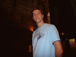 Tim at the third floor of the Belfry of Ghent