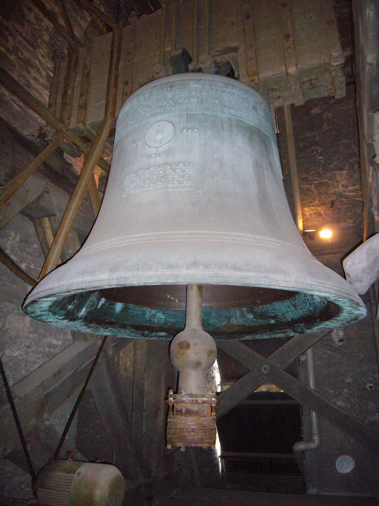 The Roland Bell at the third floor of the Belfry of Ghent