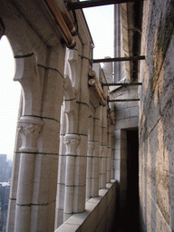 The walkway at the fourth floor of the Belfry of Ghent