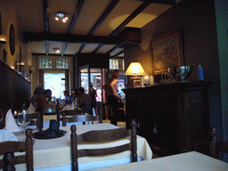 Interior of the `t Gents Fonduehuisje restaurant