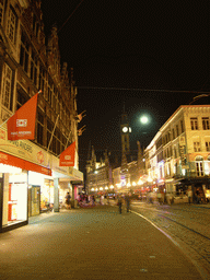 The Kortemunt street and the Post Plaza building, by night