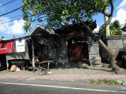 Building at the Jalan Raya Ketewel street at Ketewel, viewed from the taxi