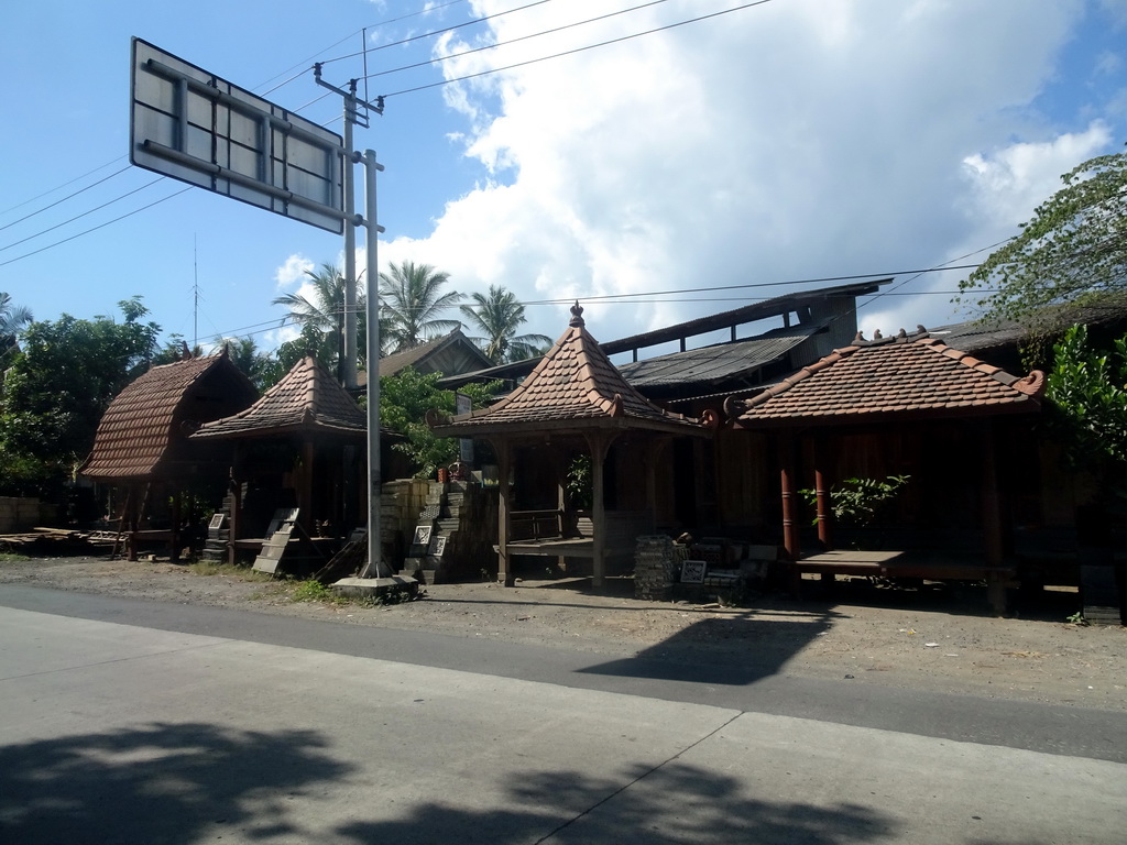 Building at the Jalan Prof. Dr. Ida Bagus Mantra street at Sukawati, viewed from the taxi