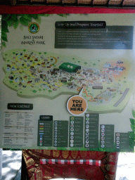 Map of the Bali Safari & Marine Park
