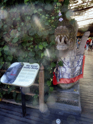 Statue of the Great Snake Deity, at the entrance to the Bali Safari & Marine Park, with explanation