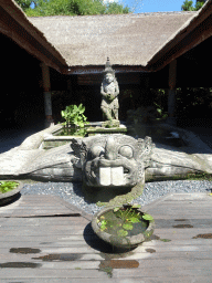 Fountain at the entrance to the Bali Safari & Marine Park