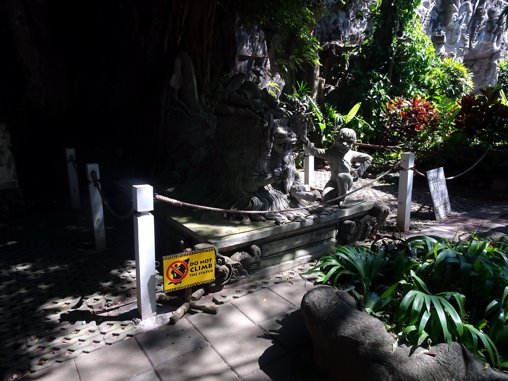 Statue next to the Hanuman Stage at the Bali Safari & Marine Park