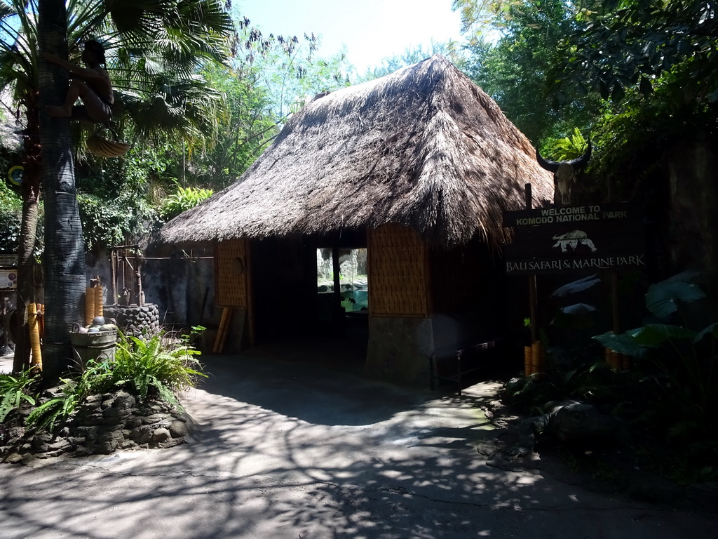 Entrance to the Komodo Dragon area at the Bali Safari & Marine Park