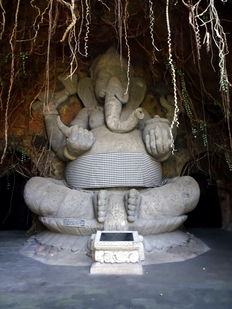 Ganesha statue at the entrance to the Bali Theatre, at the Ganesha Court at the Bali Safari & Marine Park