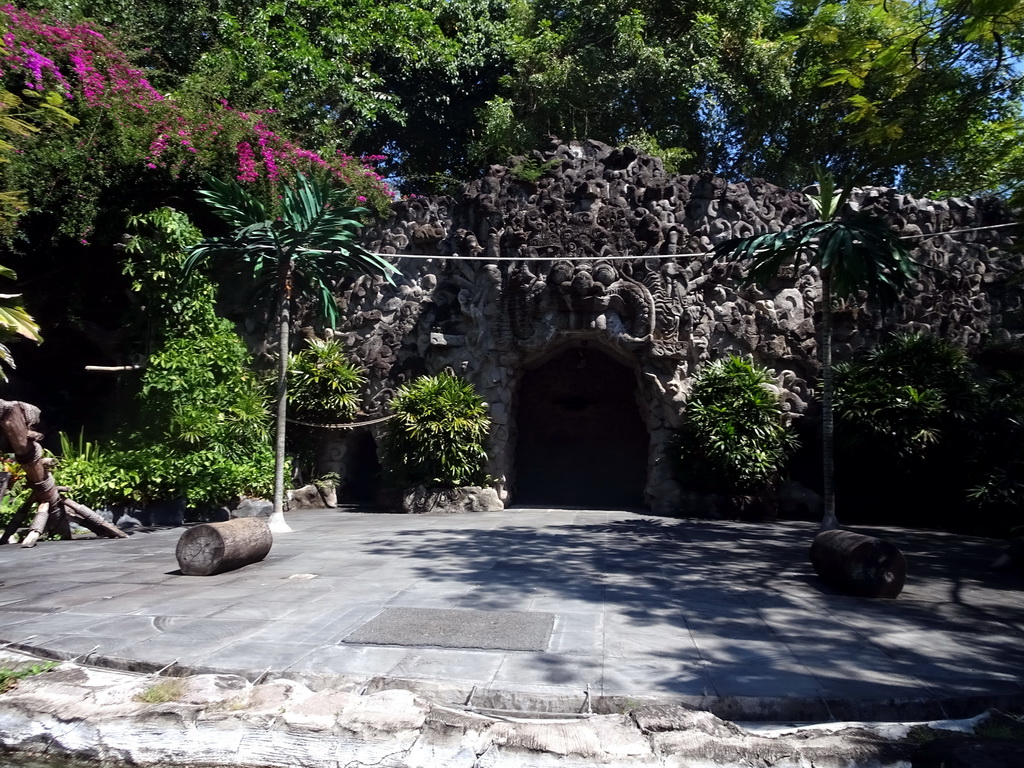 Replica of the Gunung Kawi temple, at the Ganesha Court at the Bali Safari & Marine Park