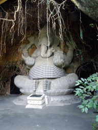 Ganesha statue at the entrance to the Bali Theatre, at the Ganesha Court at the Bali Safari & Marine Park