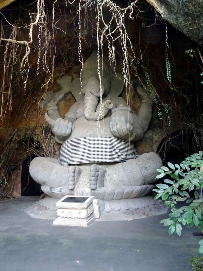 Ganesha statue at the entrance to the Bali Theatre, at the Ganesha Court at the Bali Safari & Marine Park