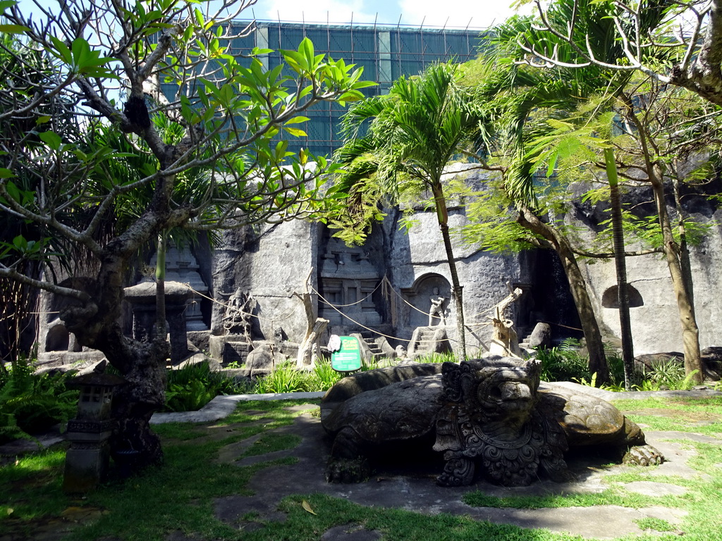 Replica of the Gunung Kawi temple, at the Ganesha Court at the Bali Safari & Marine Park