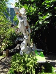 Statue of the Great Monkeys Commander, in front of the Hanuman Stage at the Bali Safari & Marine Park, with explanation