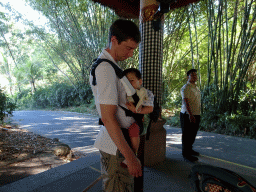 Tim and Max at the Terminal Bali at the Bali Safari & Marine Park