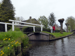 Bridges and houses at the Binnenpad canal, viewed from our tour boat