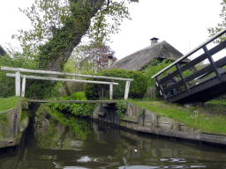 Bridges and house at the Binnenpad canal, viewed from our tour boat