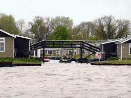 Boats at the Vakantiepark Giethoorn holiday resort, viewed from our tour boat on the Bovenwijde lake