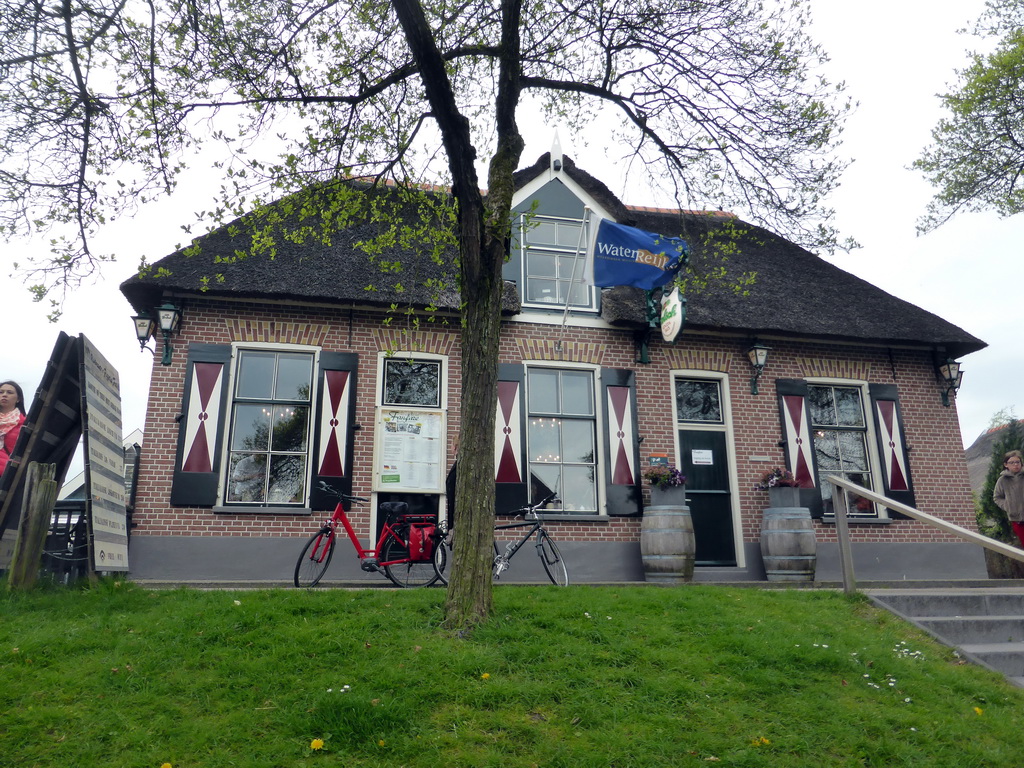 Grand Café Fanfare at the Binnenpad canal, viewed from our tour boat