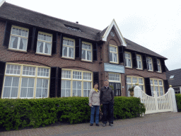 Miaomiao`s parents in front of the Town Hall at the Dominee T.O. Hylkemaweg street