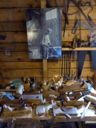 Carpentry equipment at the Hooiberg room of the `t Olde Maat Uus museum