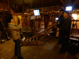 Miaomiao`s parents at the sleigh at the Stable of the `t Olde Maat Uus museum
