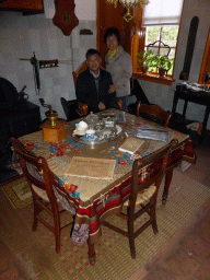 Miaomiao`s parents at the Woonkamer room of the `t Olde Maat Uus museum