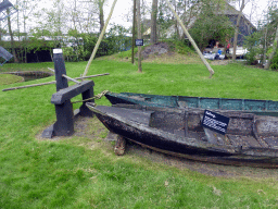 Equipment to get the boats from the water, at the courtyard of the `t Olde Maat Uus museum
