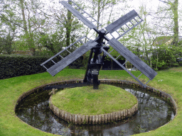Tjasker wind mill at the courtyard of the `t Olde Maat Uus museum
