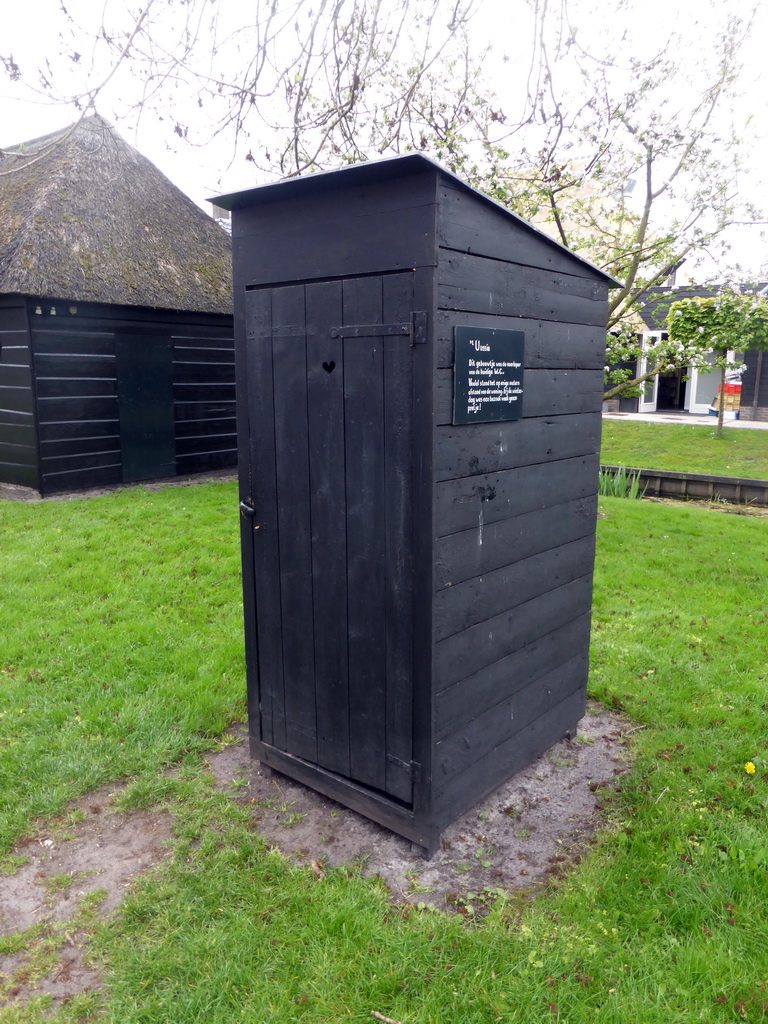 Toilet at the courtyard of the `t Olde Maat Uus museum