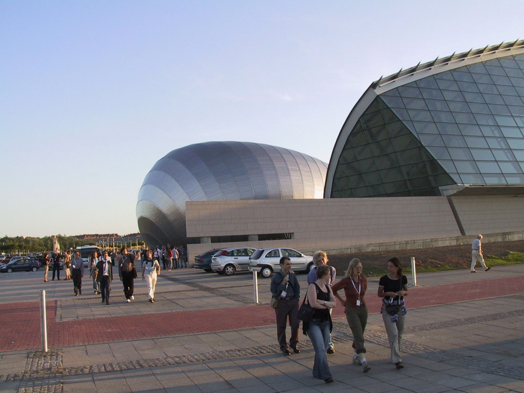 Front of the Glasgow Science Centre