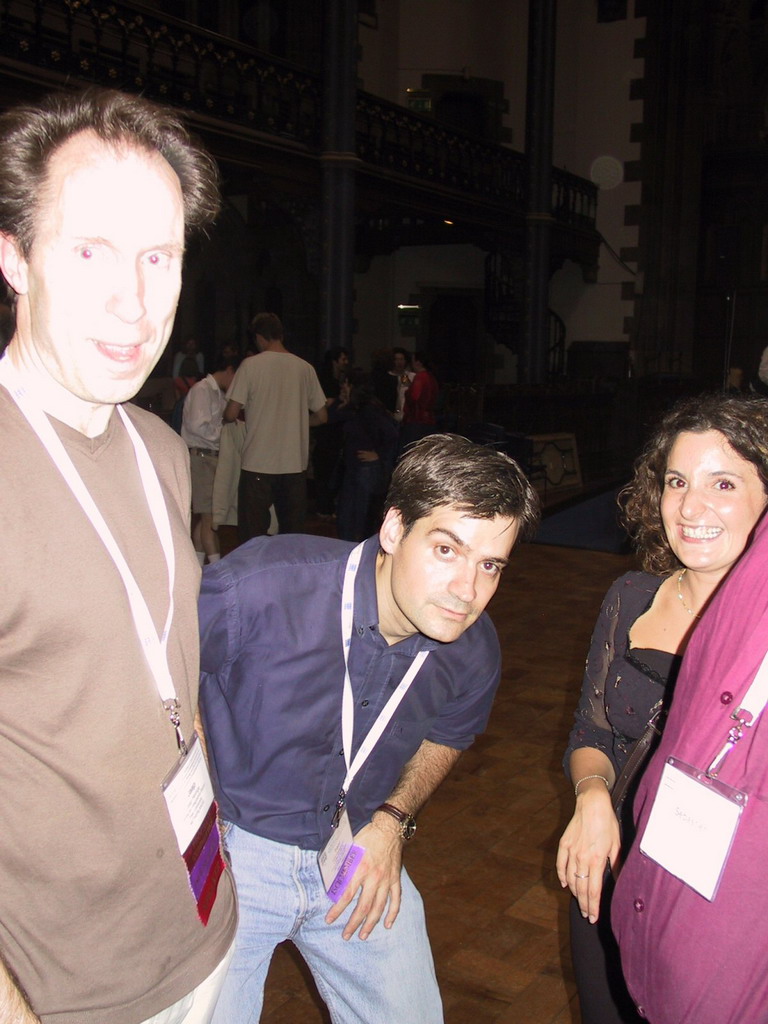 Friends after the gala dinner of the ECCB 2004 conference at the University of Glasgow