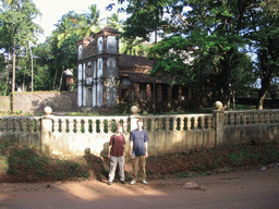 Rick and David in front of the Chapel of St. Catherine at Old Goa