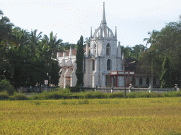 Front of the Mãe de Deus Church at Saligao