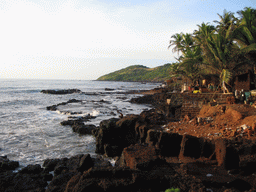 Sand and rocks at Anjuna Beach