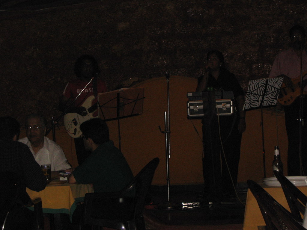 Musicians at a restaurant at Betalbatim