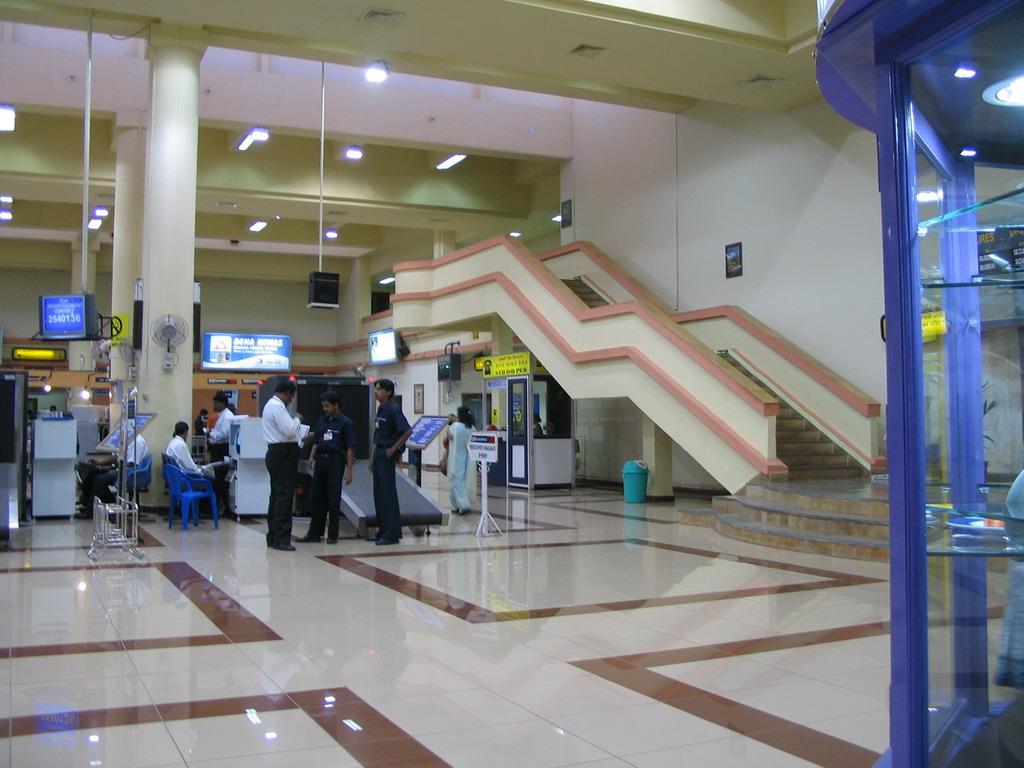 Departures Hall of Goa International Airport (Dabolim Airport) at Vasco da Gama