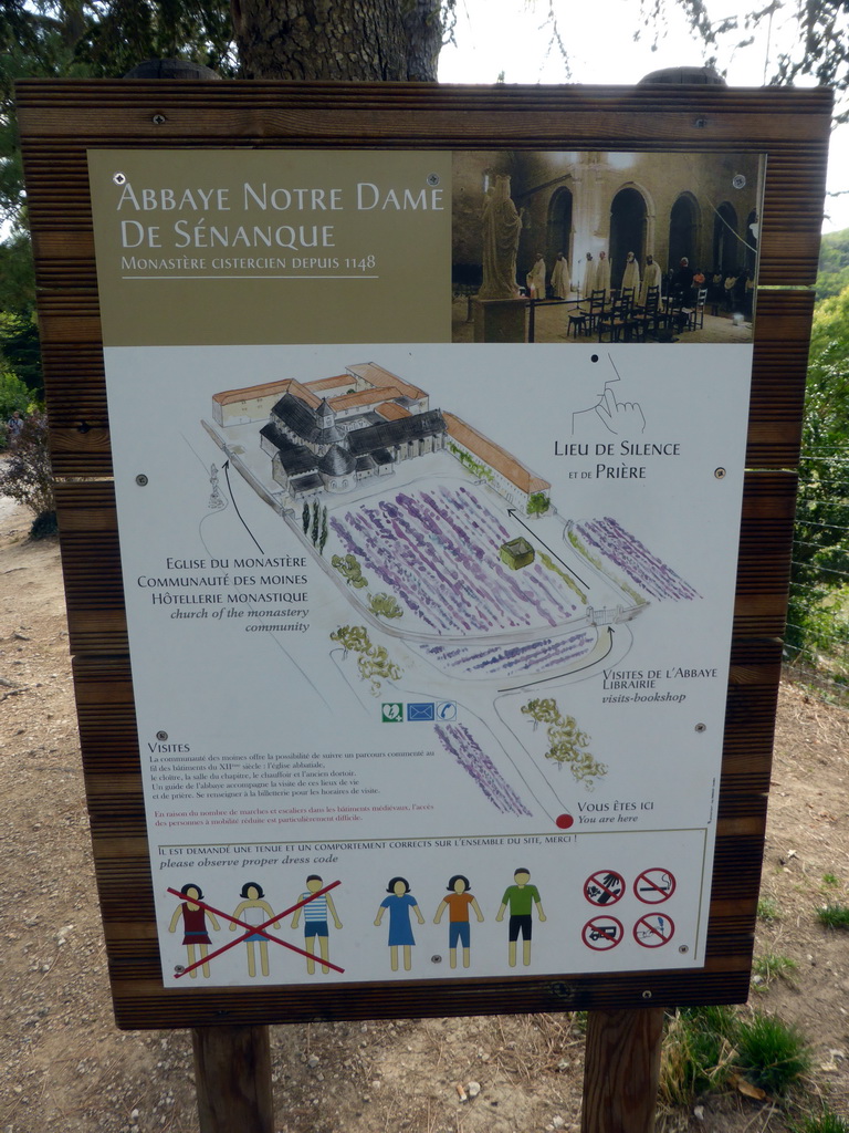 Information on the Abbaye Notre-Dame de Sénanque abbey