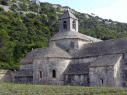 Northeast side of the Abbaye Notre-Dame de Sénanque abbey, with its church