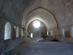 West side of the Monks` Dormitory at the upper floor of the Abbaye Notre-Dame de Sénanque abbey