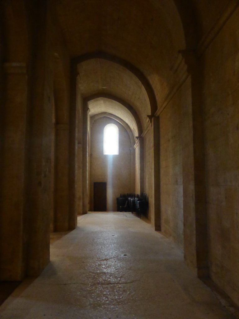 West aisle of the church of the Abbaye Notre-Dame de Sénanque abbey