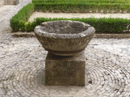 Fountain at the cloister garden of the Abbaye Notre-Dame de Sénanque abbey