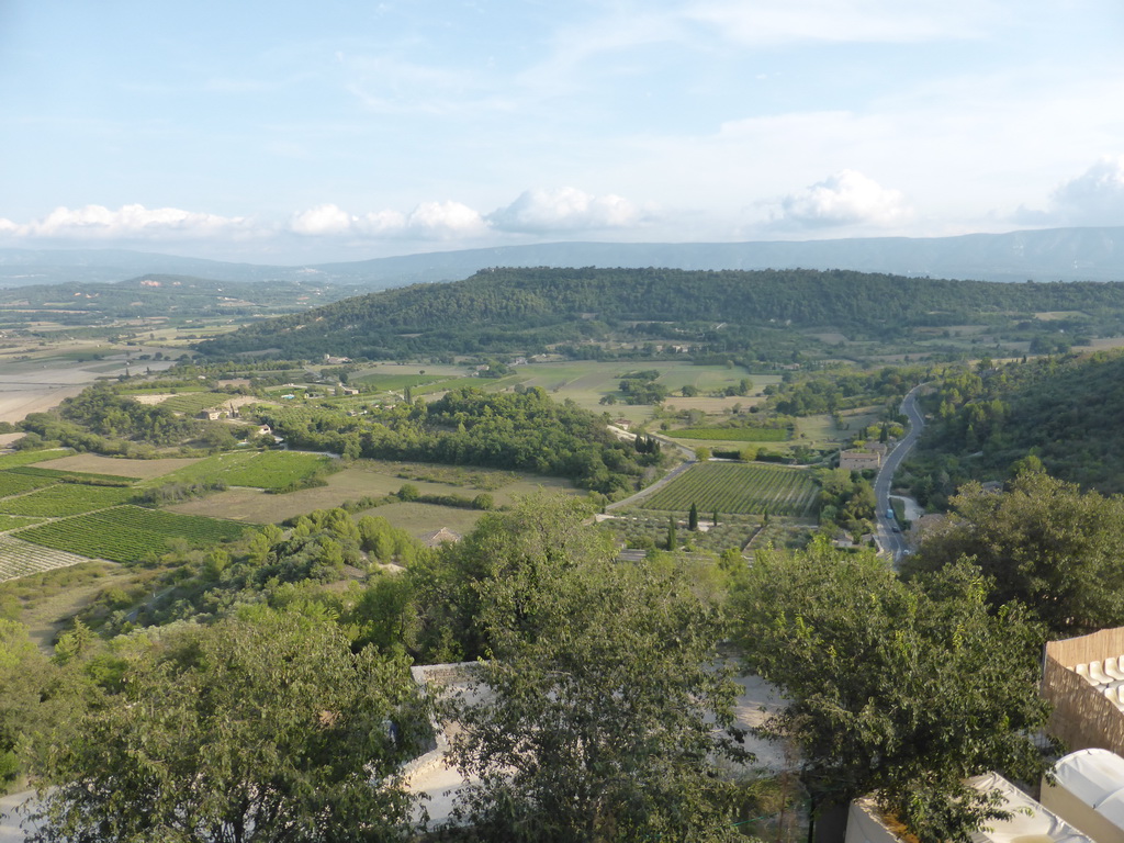 Countryside at the southwest side of town, viewed from the viewing point at the south side of the town