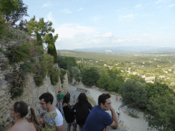 The viewing point at the south side of the town and the countryside at the southeast side of town